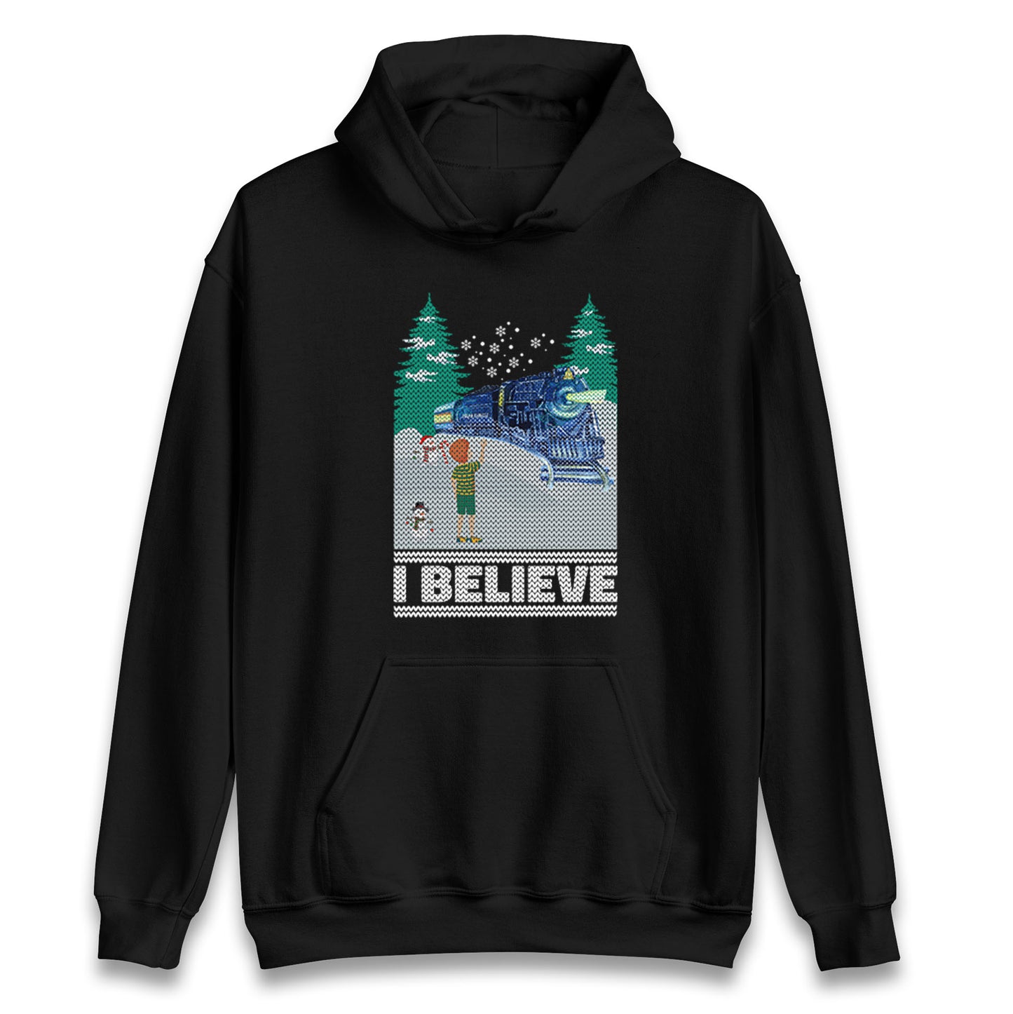 I Beleive Polar Express Christmas Unisex Hoodie