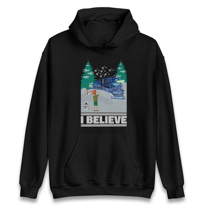 I Beleive Polar Express Christmas Unisex Hoodie