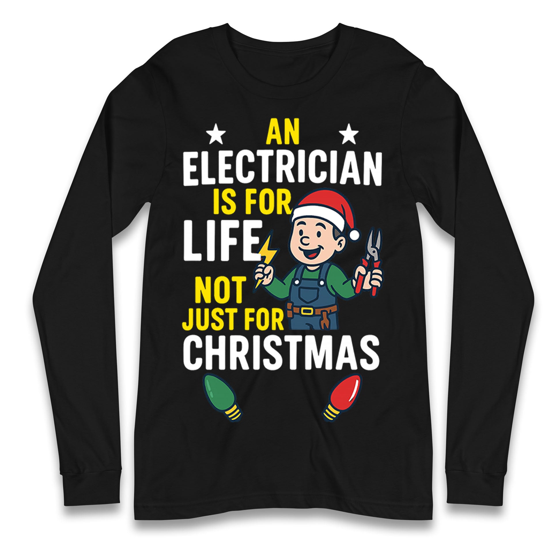 Electrician Christmas Longsleeve T Shirt