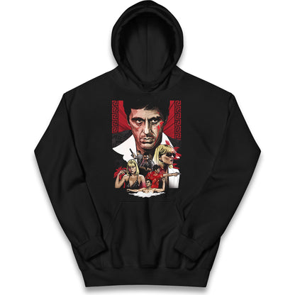Tony Montana Scarface Kids Hoodie