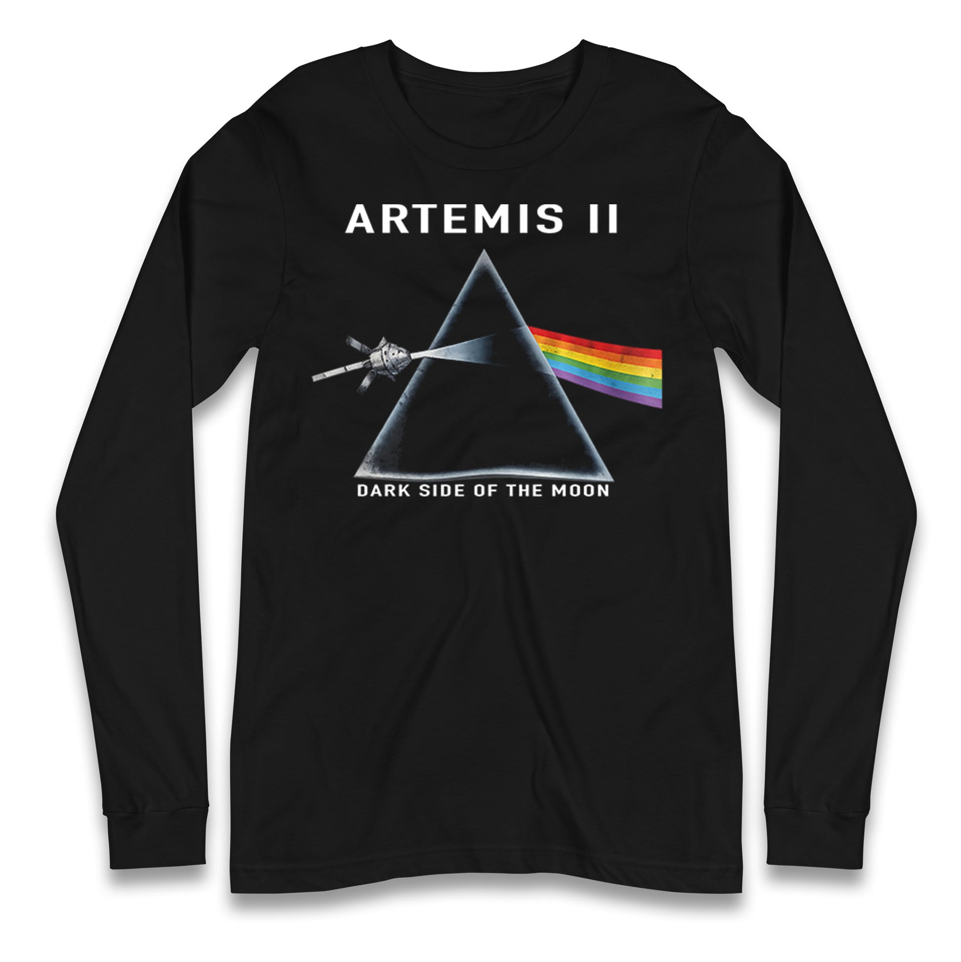Artemis II Dark Side Of The Moon Pink Floyd Longsleeve T Shirt