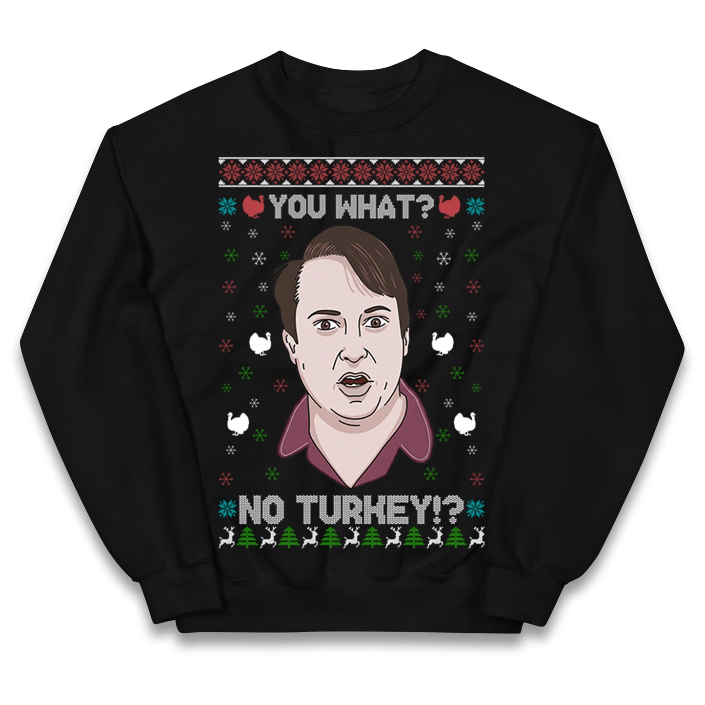 Peep Show Christmas Kids Jumper