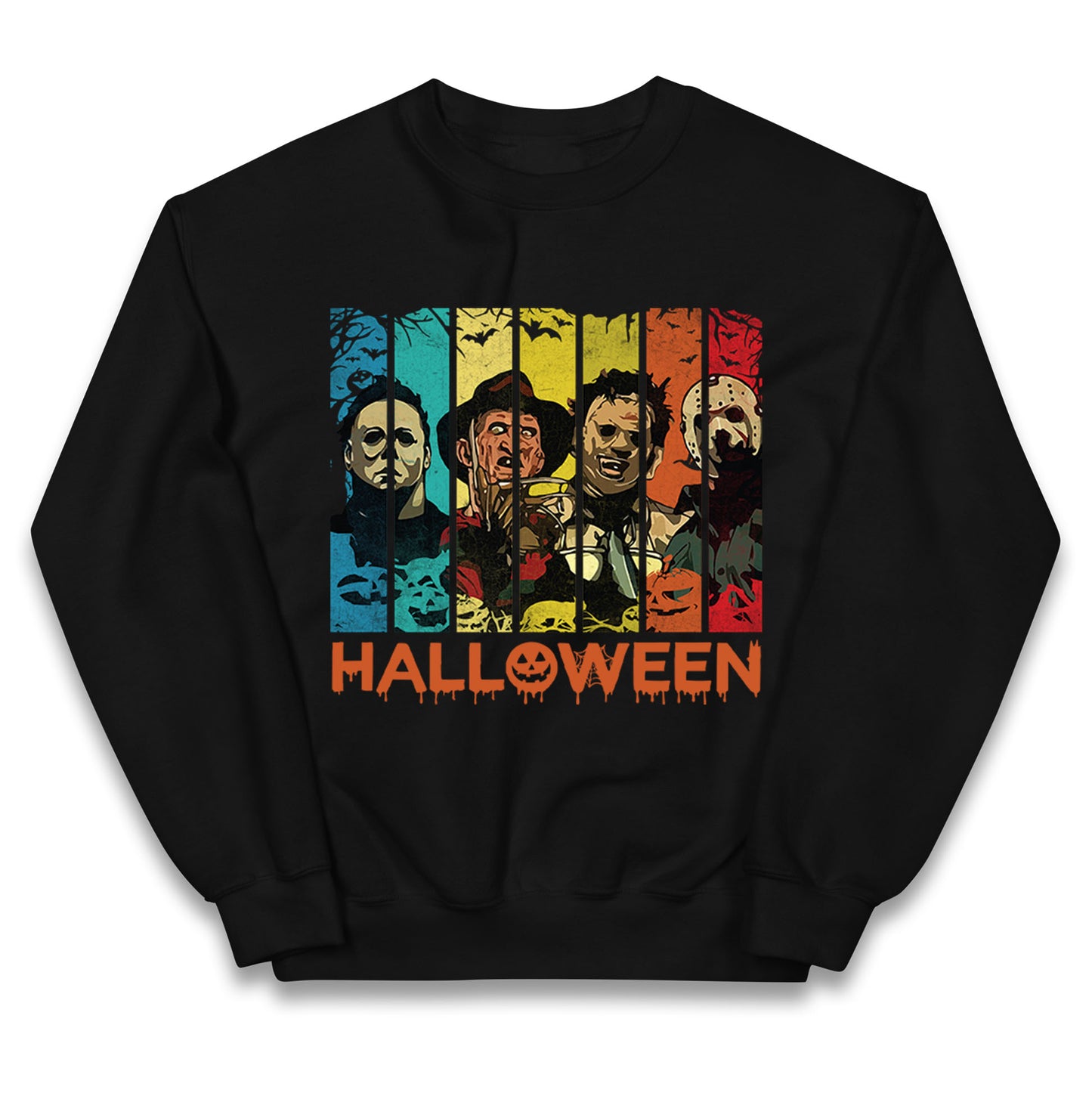 Vintage Villains Halloween Kids Jumper
