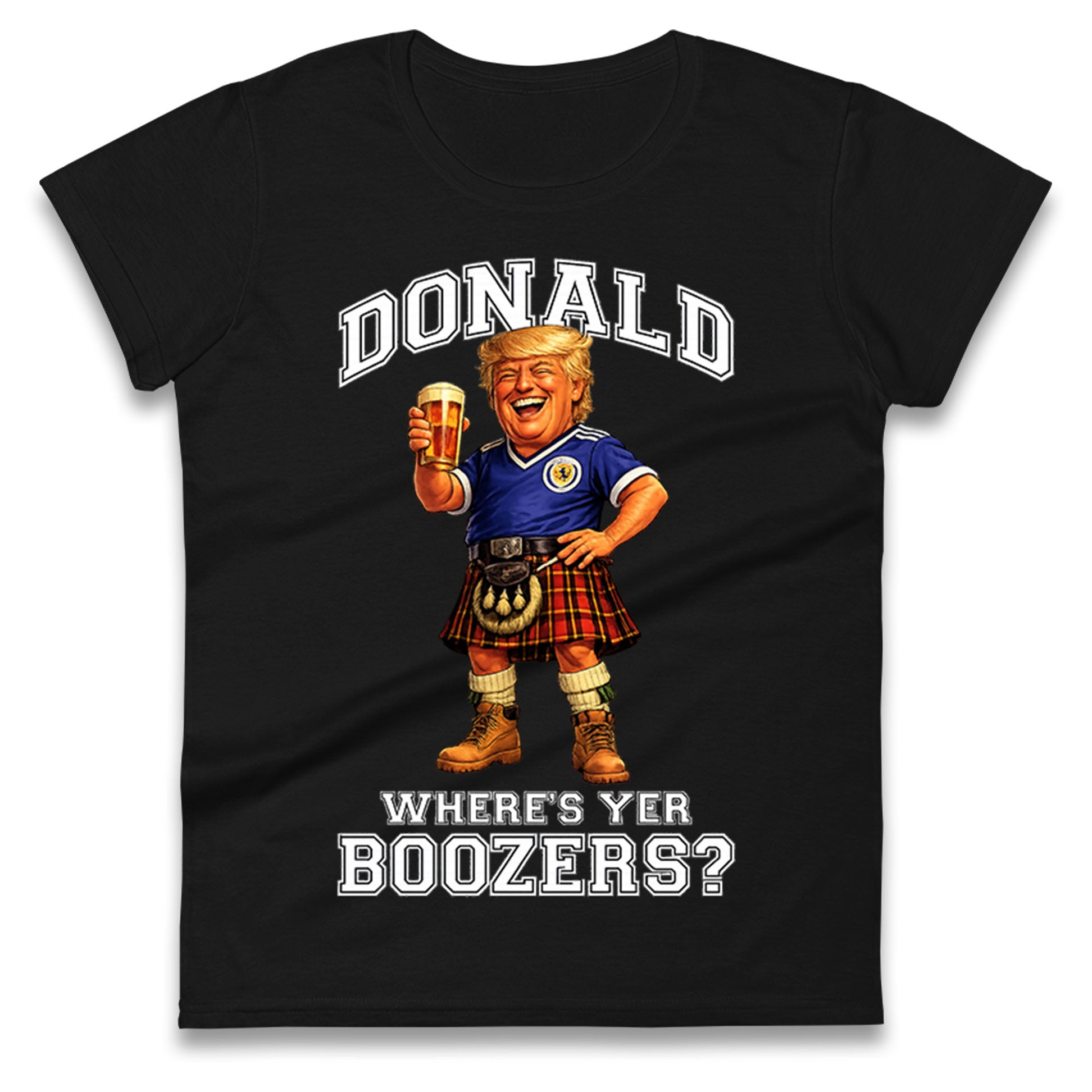 Donald Trump Scotland World Cup Ladies T Shirt