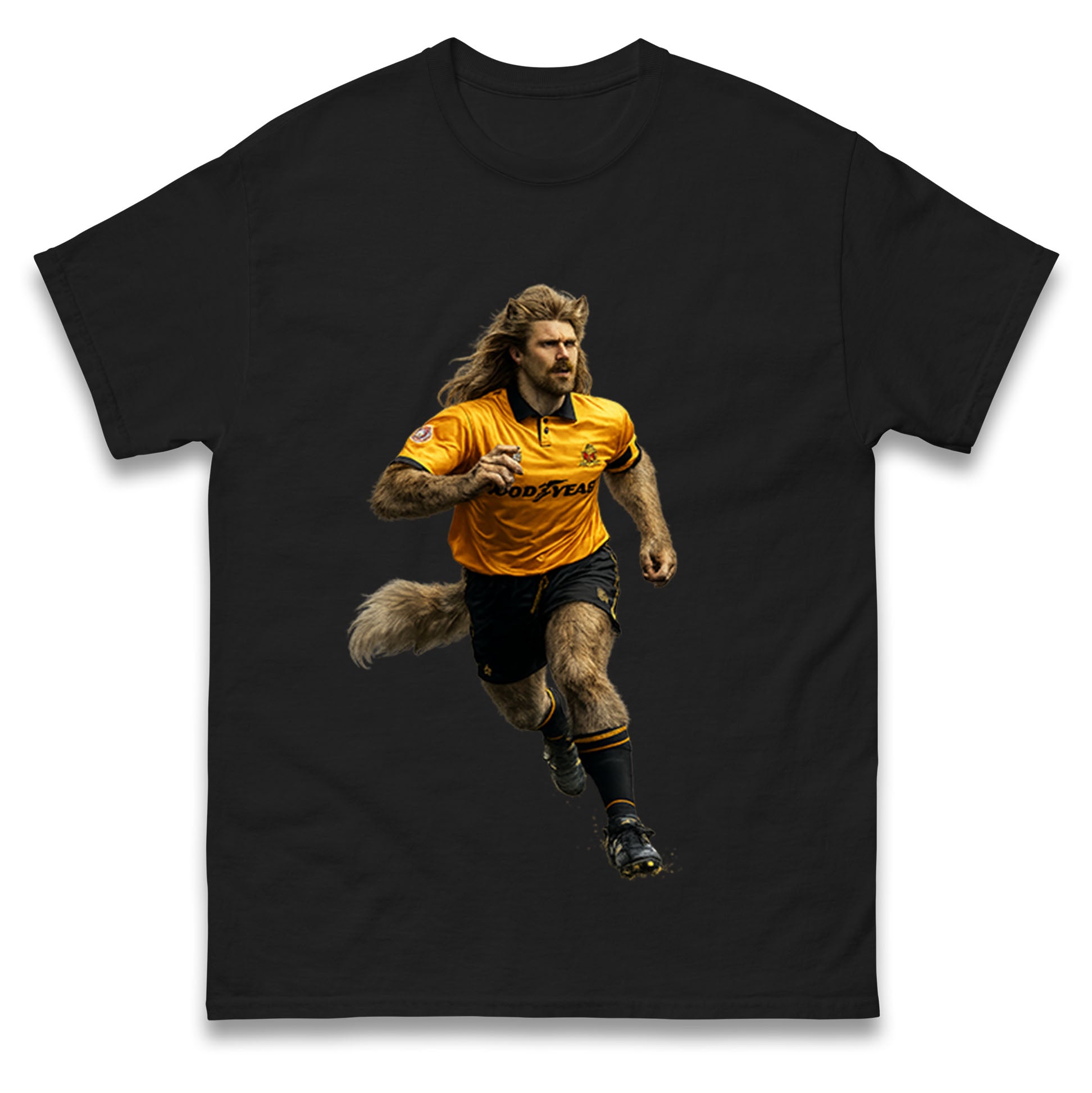 Retro John The Wolf Wolves Football T Shirt