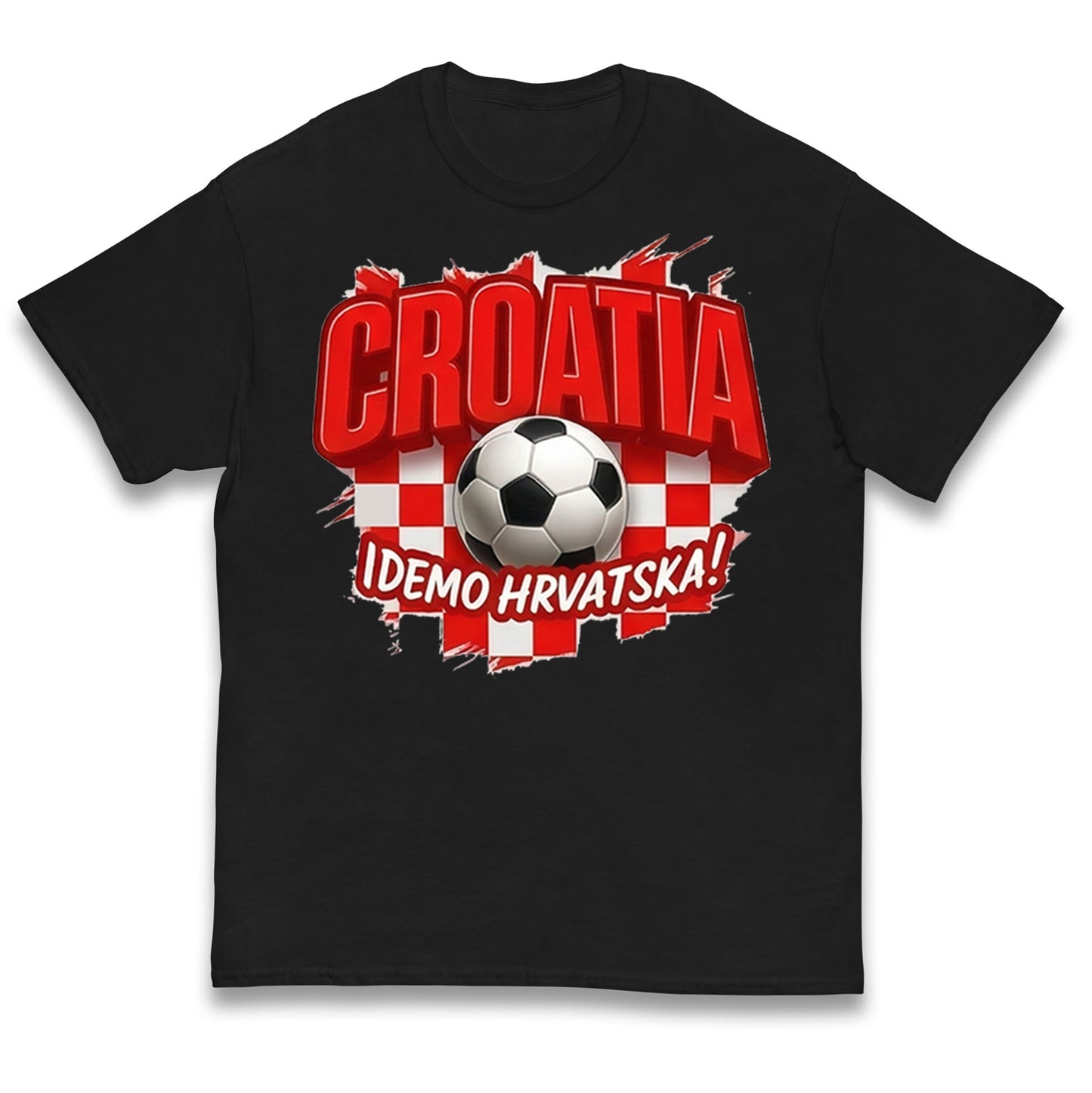 Croatia Retro World Cup Kids T Shirt 
