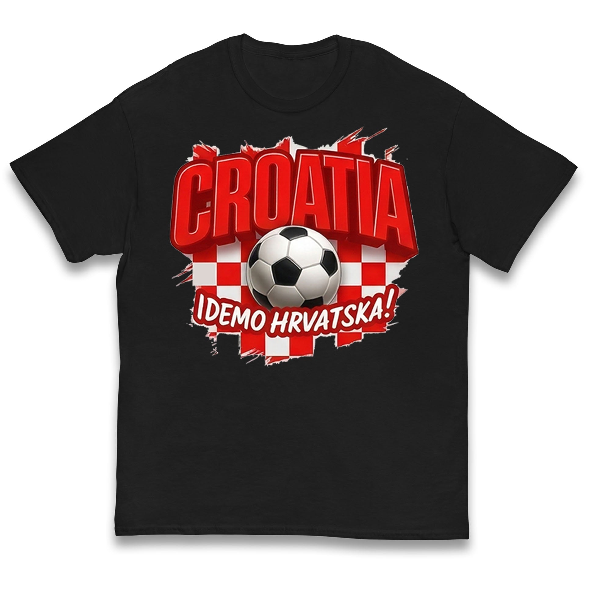 Croatia Retro World Cup Kids T Shirt 
