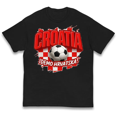 Croatia Retro World Cup Kids T Shirt 