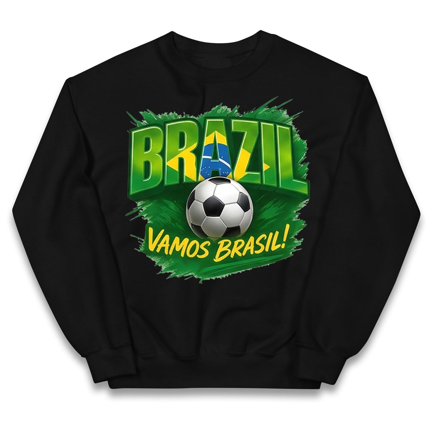 Brazil Retro Football Kids Jumper 