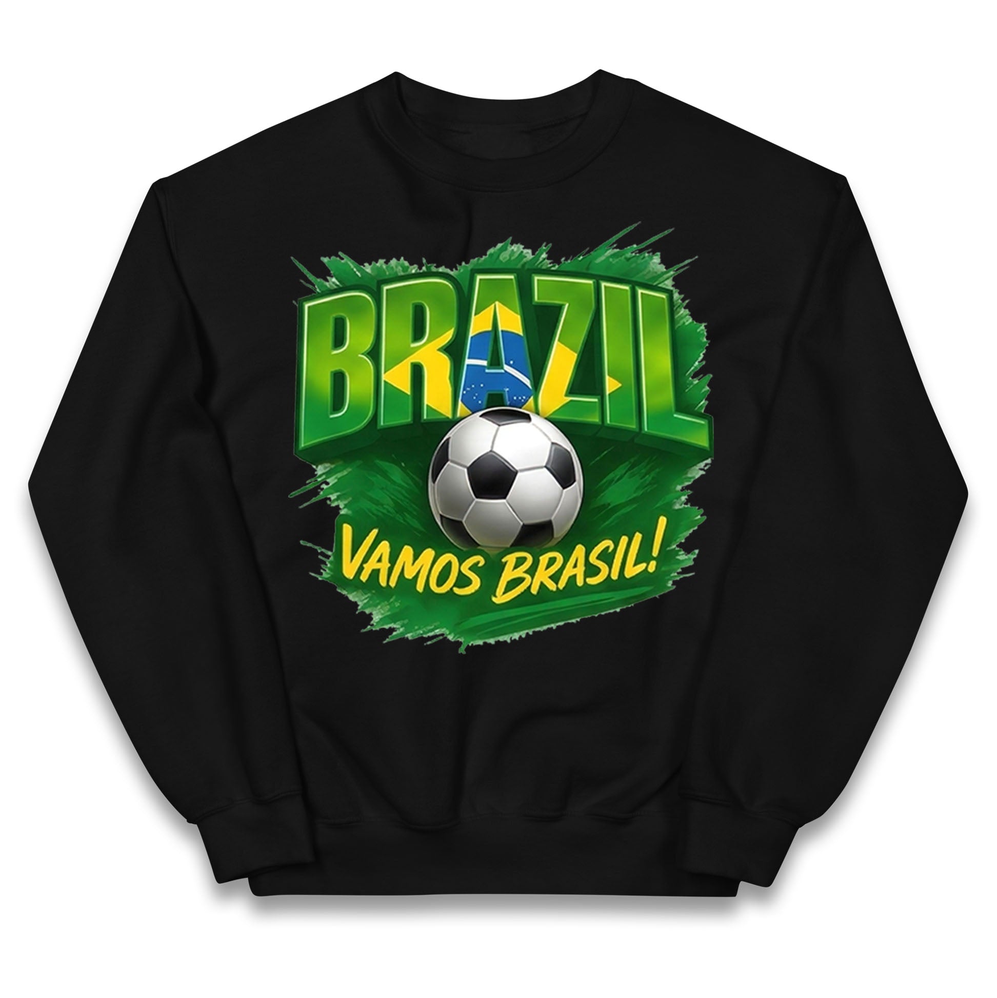 Brazil Retro Football Kids Jumper 