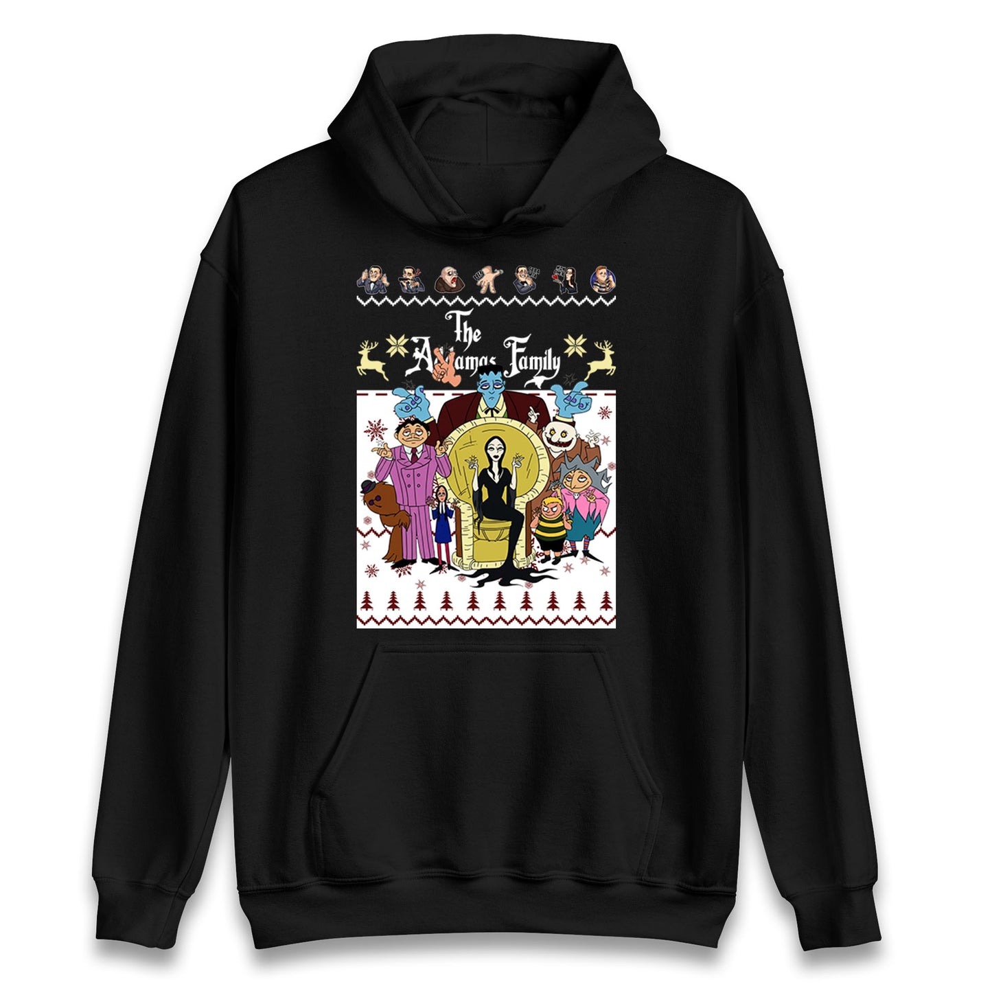 Scary Addams Christmas Hoodie