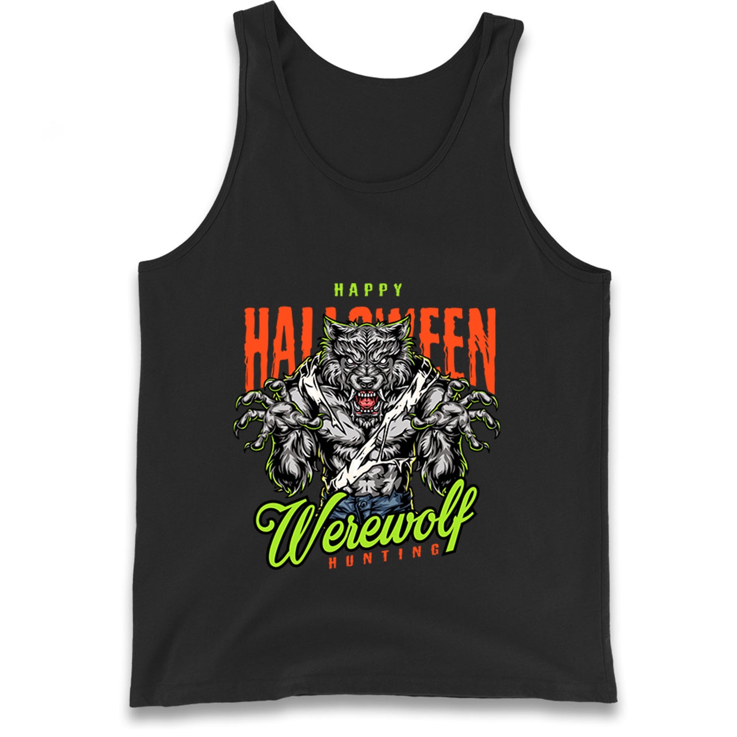 Halloween Werewolf Tank Top