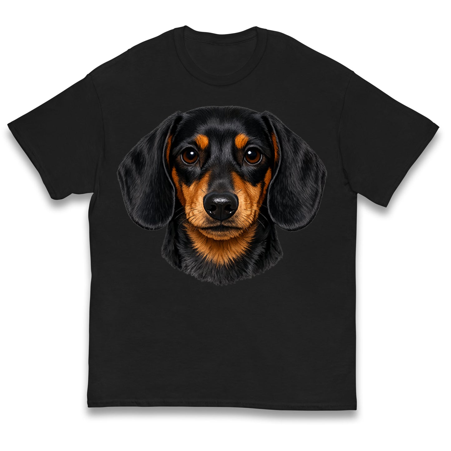 Dachshund Dog Face Kids T Shirt