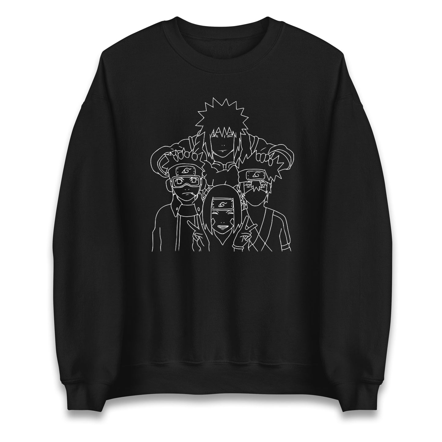 Naruto Shippuden Sweatshirt Minato Namikaze Kakashi Hatake Obito Uchiha Rin Nohara Top