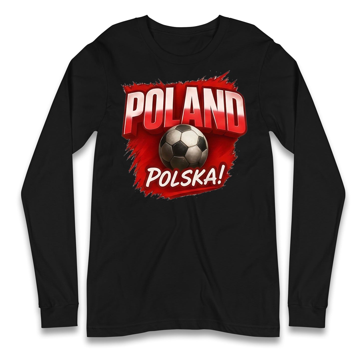 Poland Retro World Cup Longsleeve T Shirt