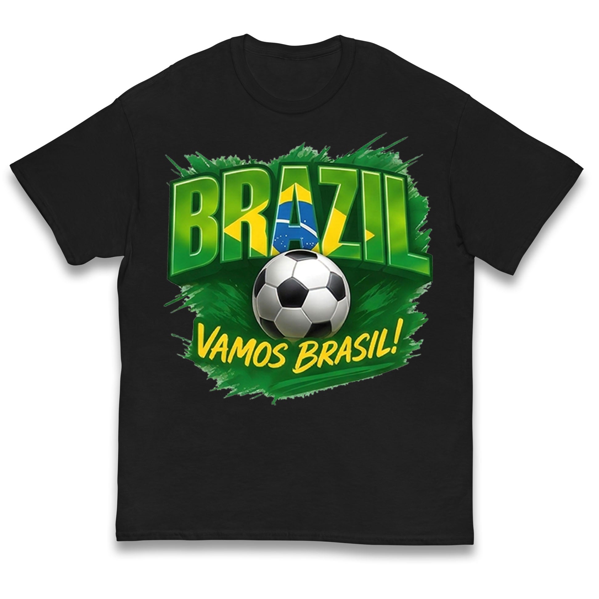 Brazil Retro Football Kids T Shirt