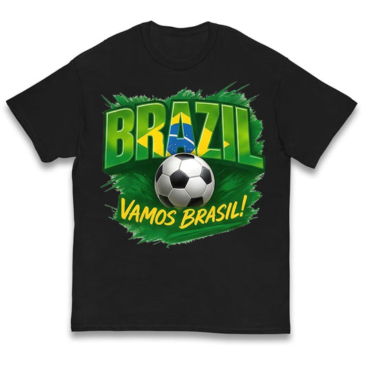 Brazil Retro Football Kids T Shirt