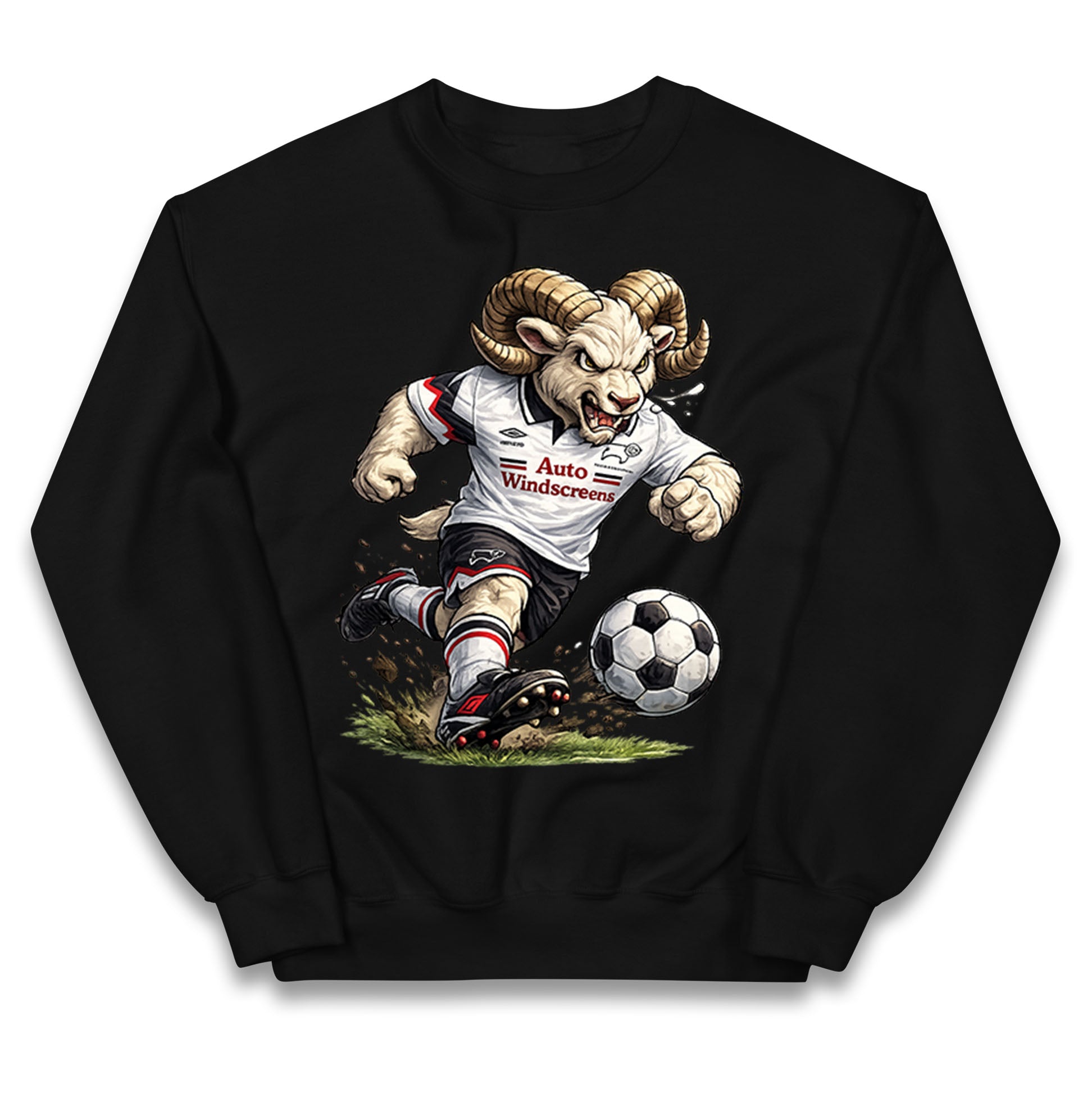Old School Derby County Kids Jumper