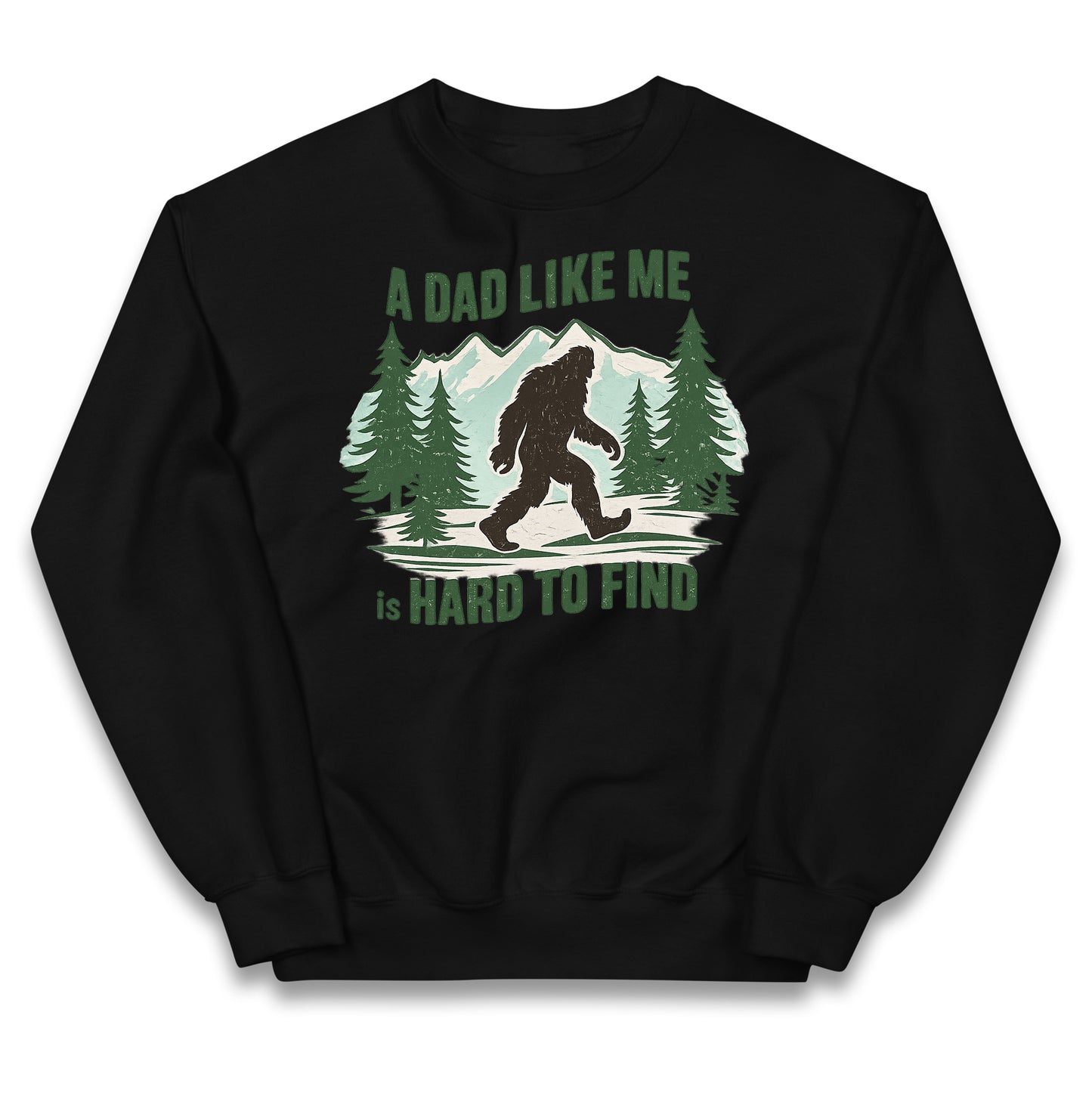 Retro Funny Bigfoot Dad Kids Jumper 