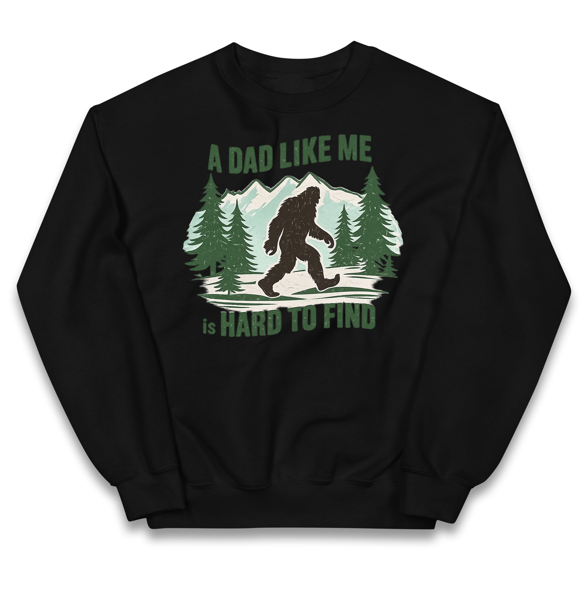 Retro Funny Bigfoot Dad Kids Jumper 