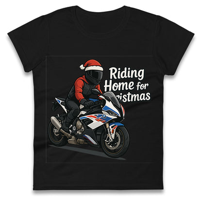 BMW S1000RR Christmas Ladies T Shirt 