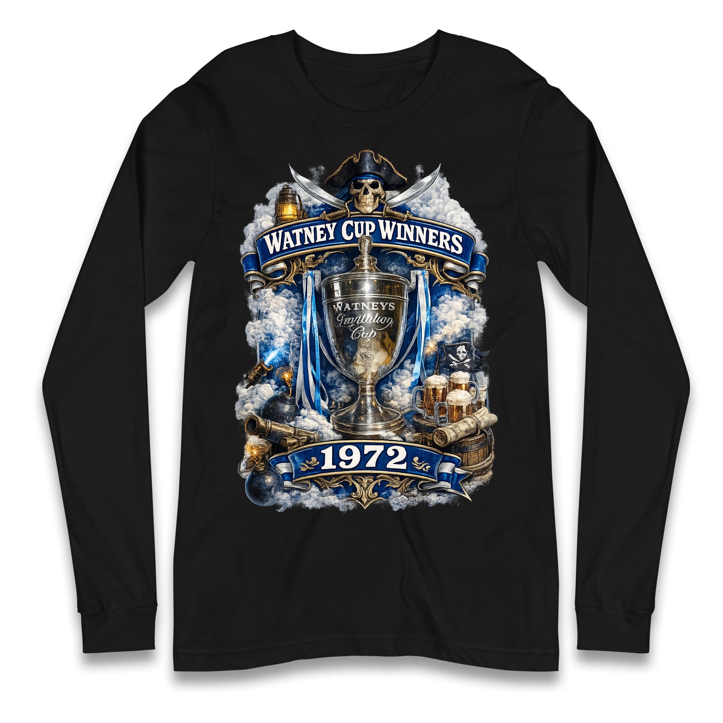 Retro Bristol Rovers Football Longsleeve T Shirt