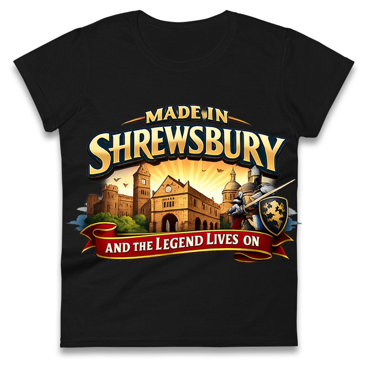Made in Shrewsbury Ladies T Shirt 