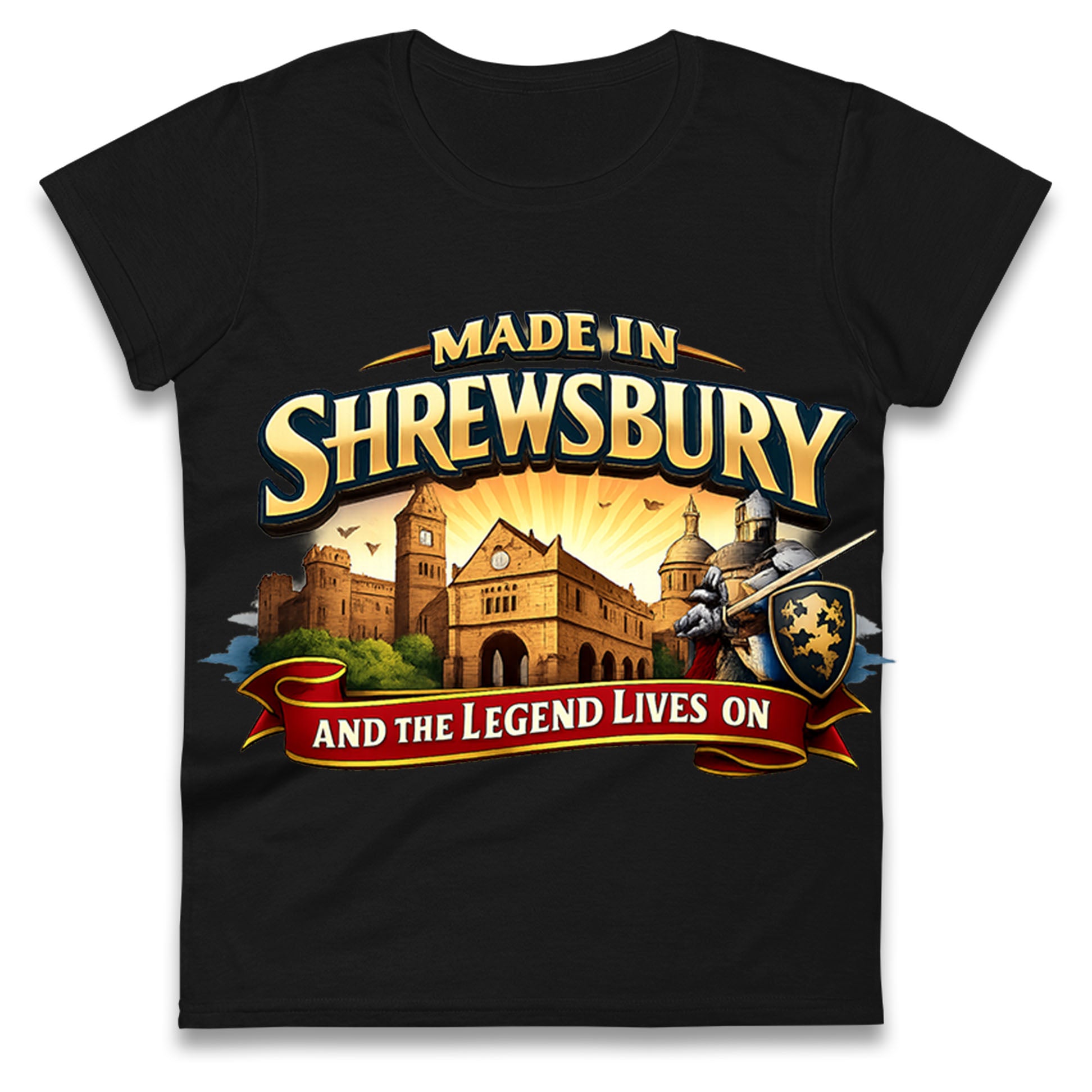 Made in Shrewsbury Ladies T Shirt 