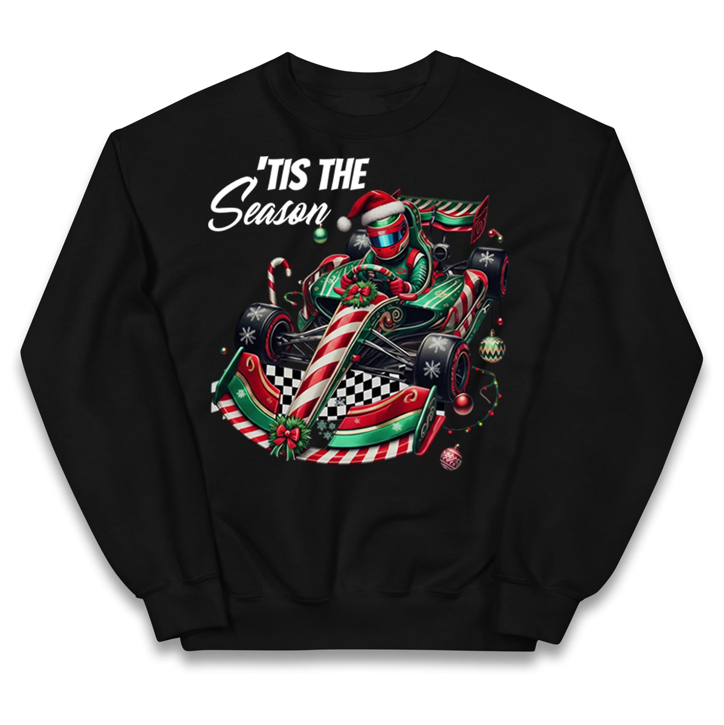 F1 Karting Tis The Season Christmas Kids Jumper