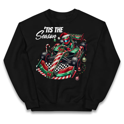 F1 Karting Tis The Season Christmas Kids Jumper