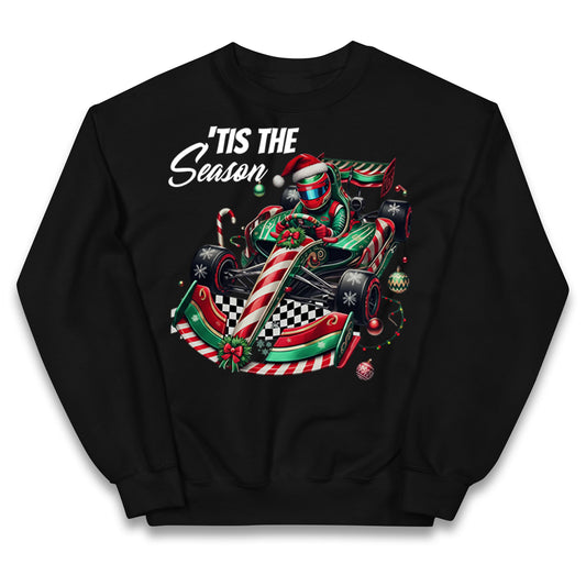 F1 Karting Tis The Season Christmas Kids Jumper