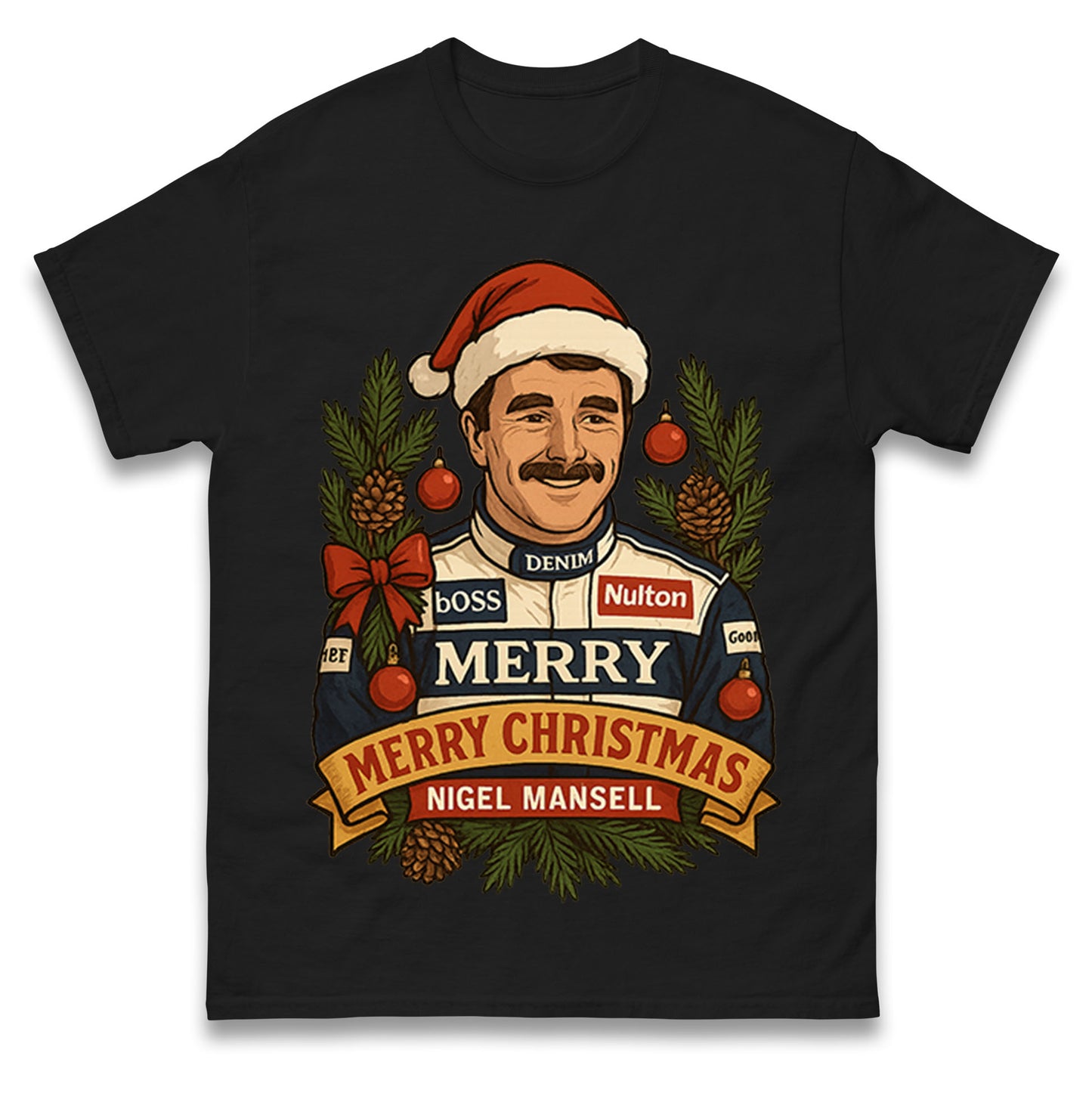 Nigel Mansell Christmas T Shirt