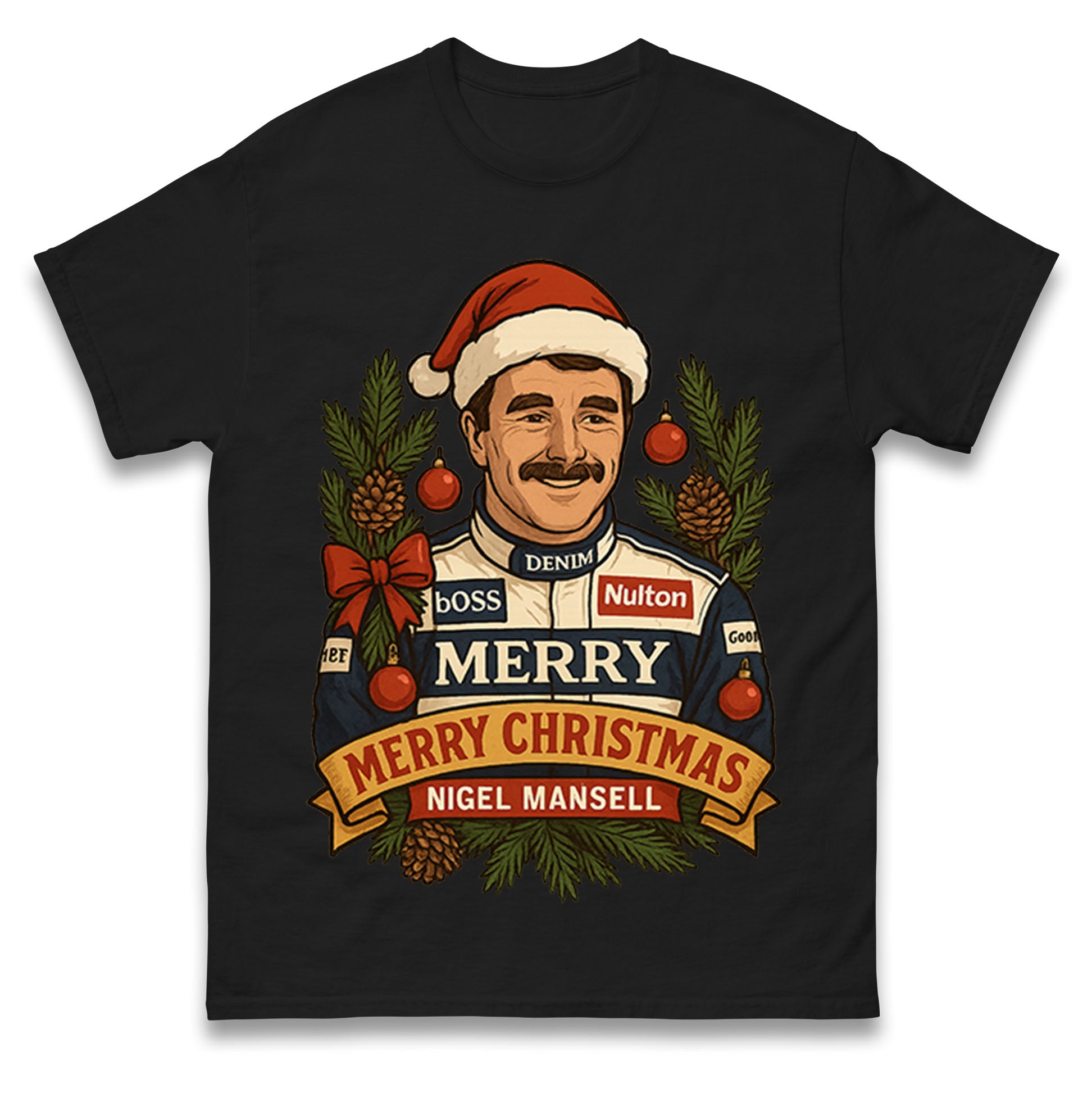 Nigel Mansell Christmas T Shirt
