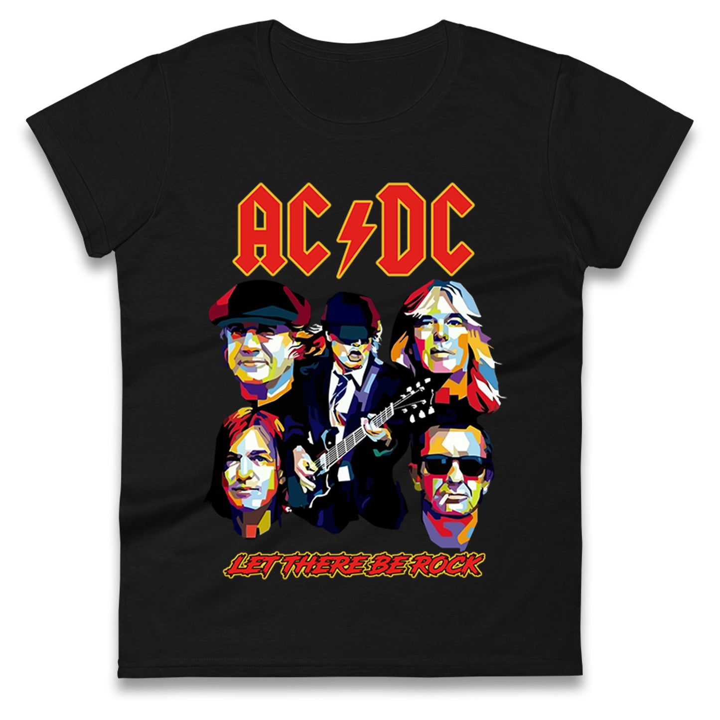 ACDC Let There Be Rock Ladies T Shirt