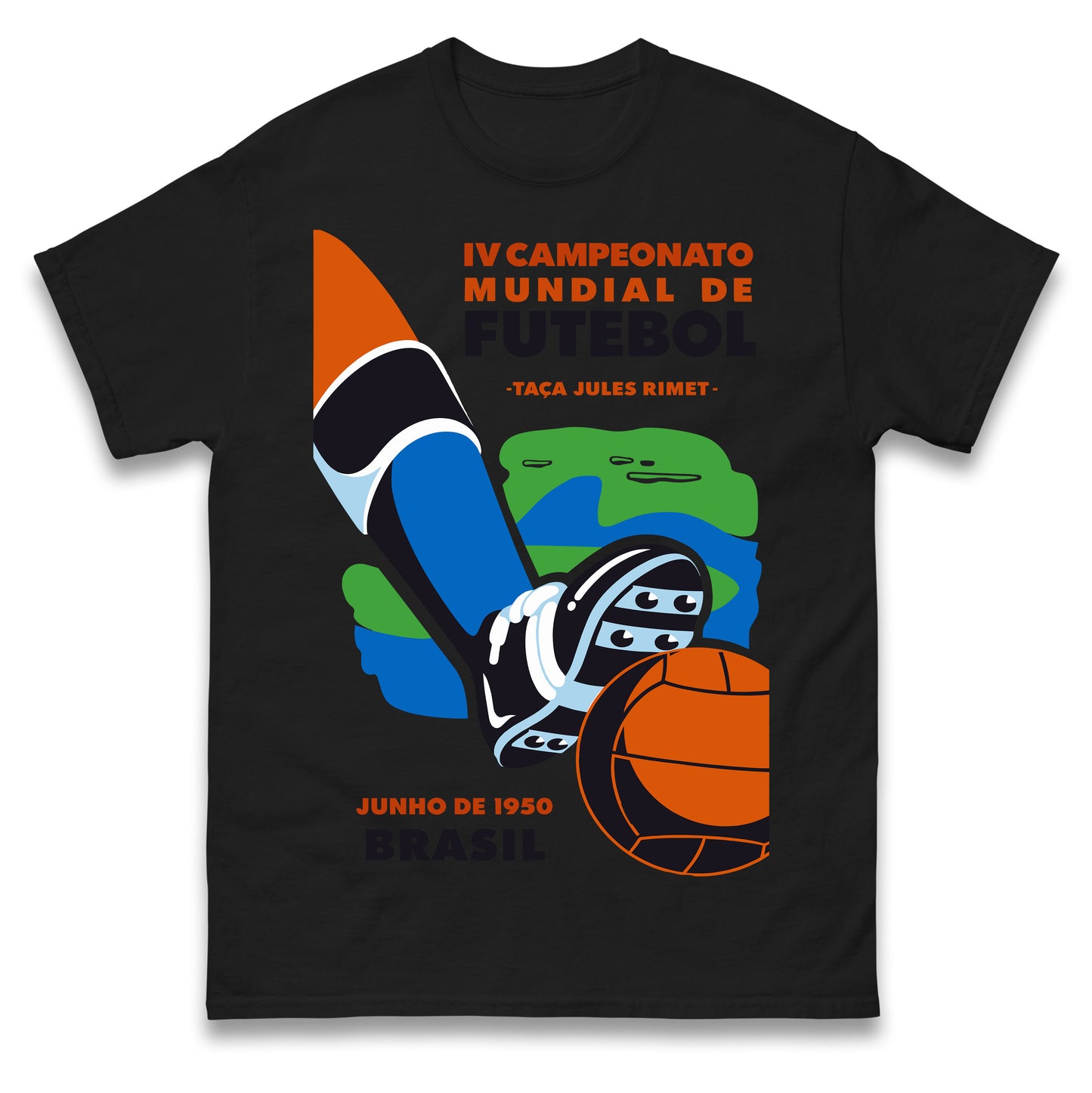 Brasil 1950 Retro World Cup T Shirt