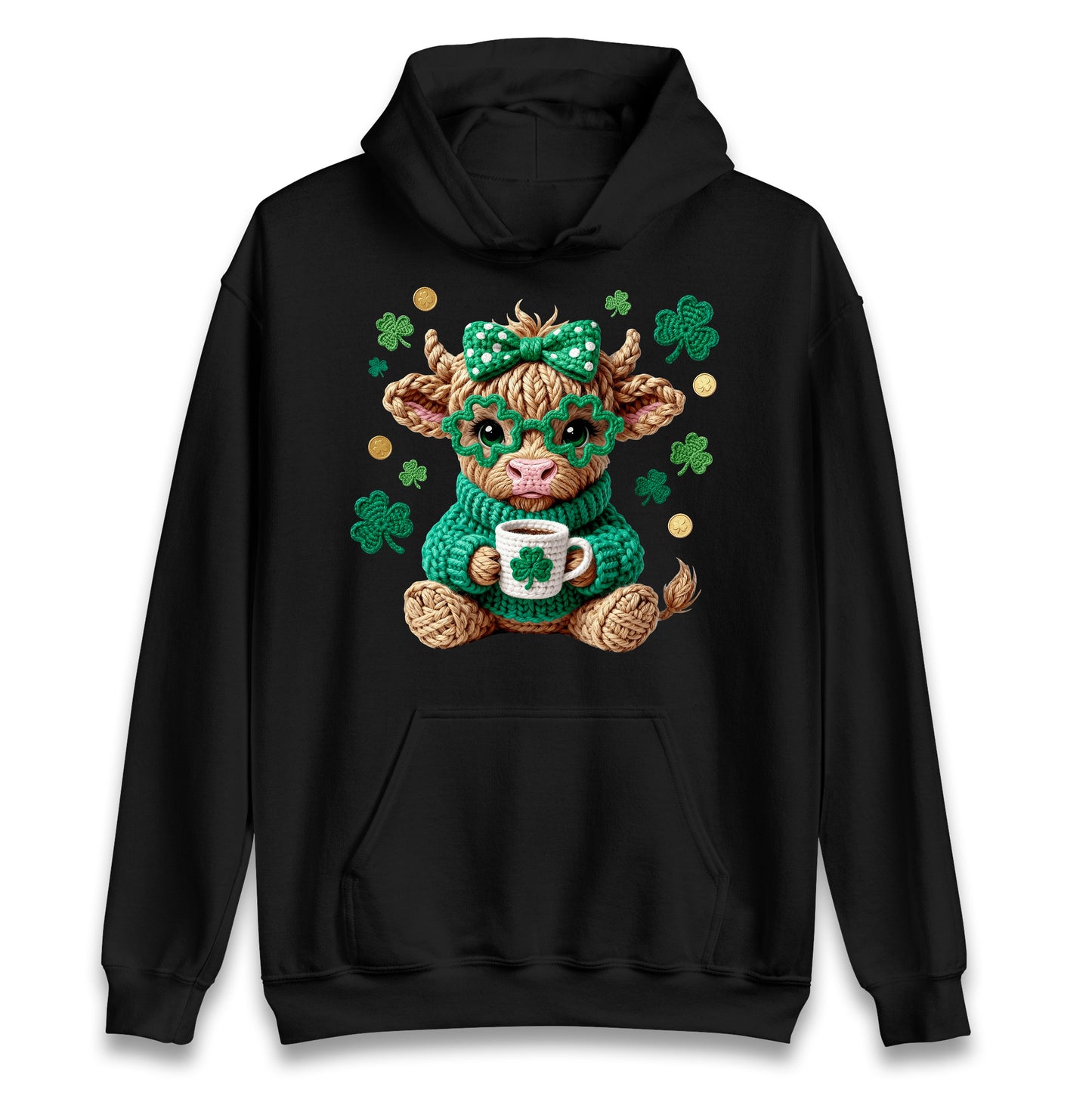 Cute Cow St Patrick Hoodie