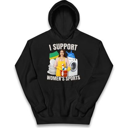 I Support Women's Sports Kids Hoodie