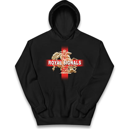 Royal Signals St George and The Dragon Kids Hoodie