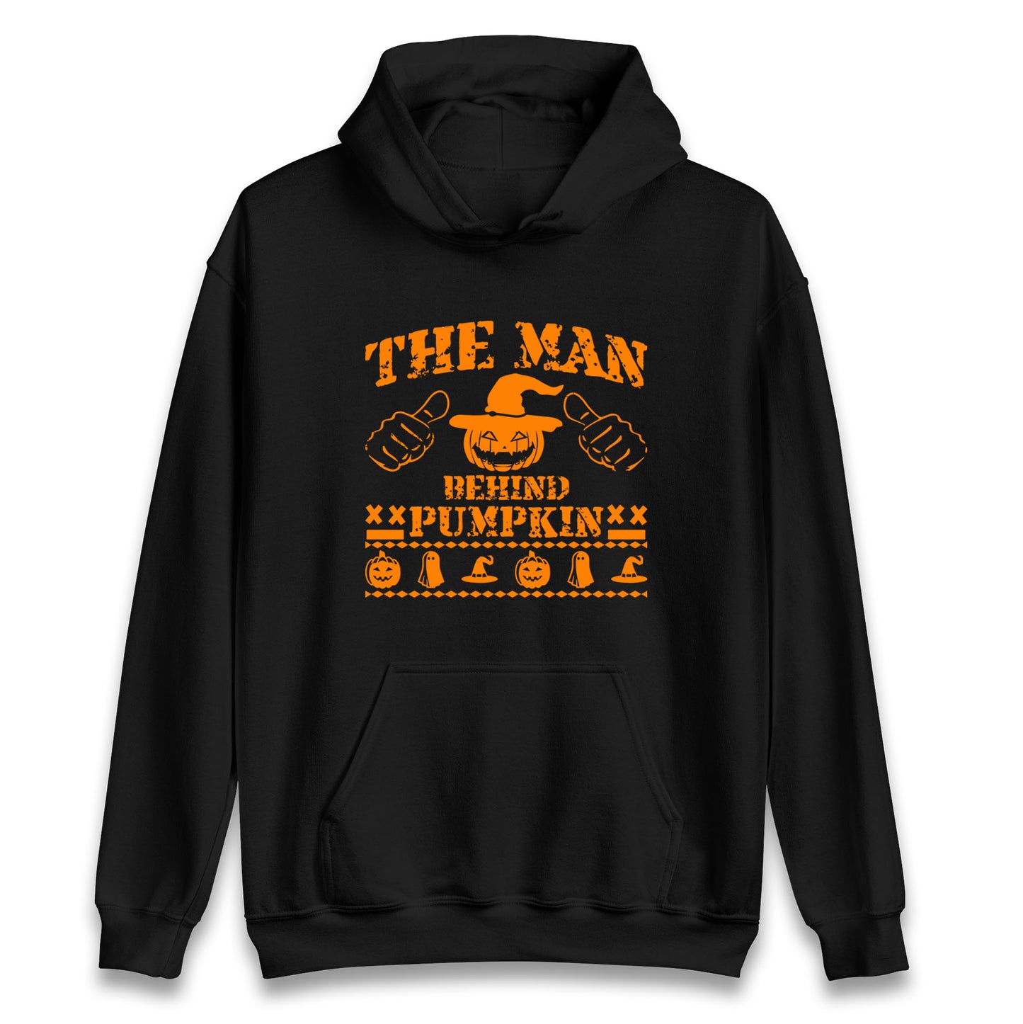 The Man Behind Pumpkin Halloween Unisex Hoodie