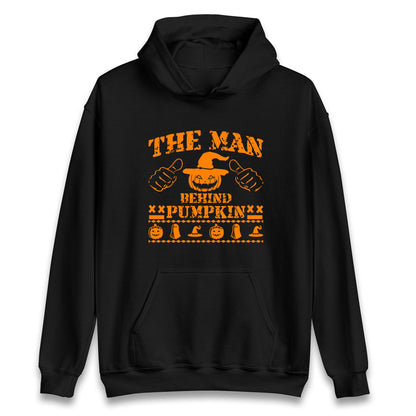 The Man Behind Pumpkin Halloween Unisex Hoodie