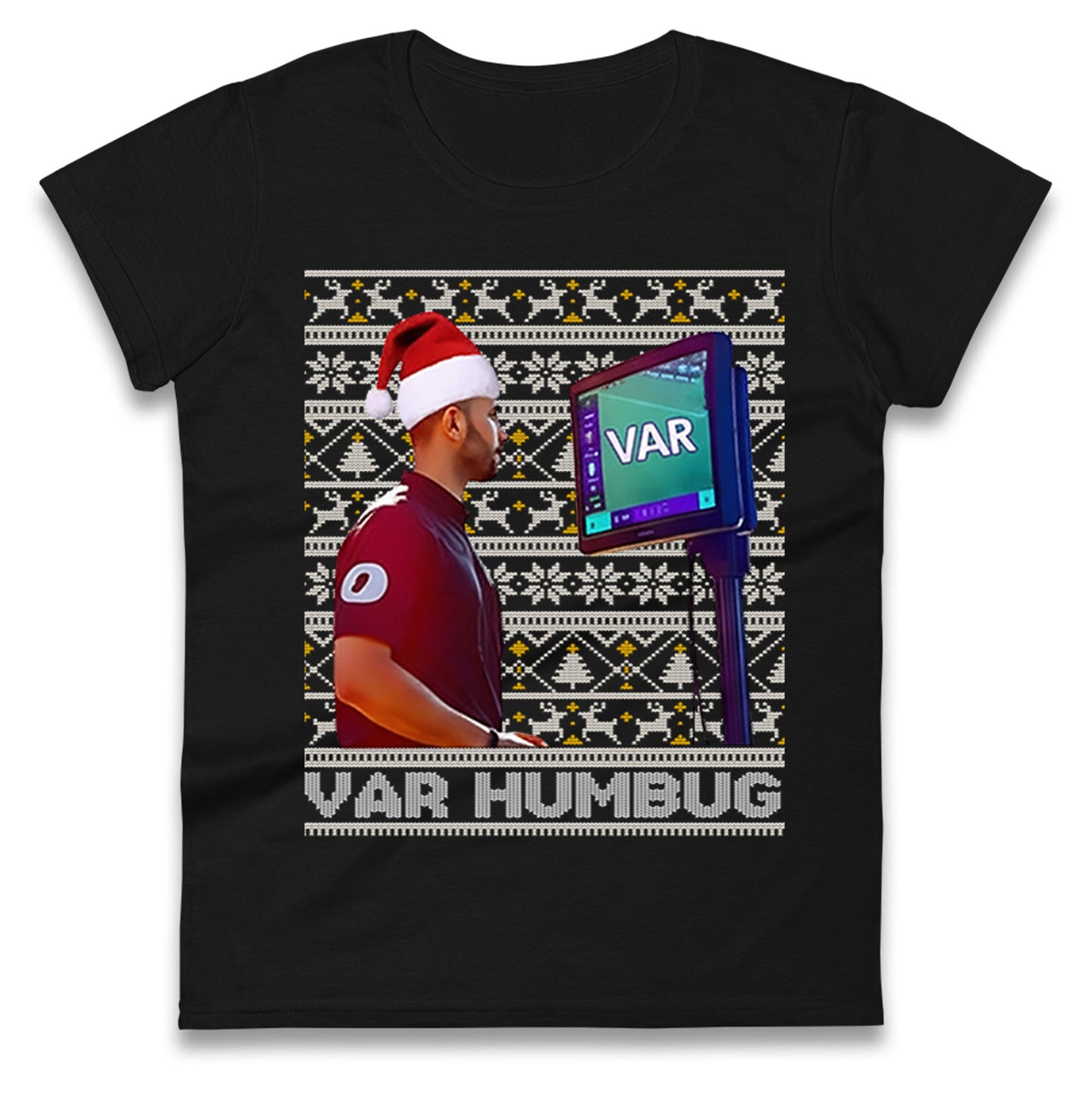 VAR Christmas Ladies T Shirt