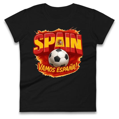 Spain Retro World Cup Ladies T Shirt