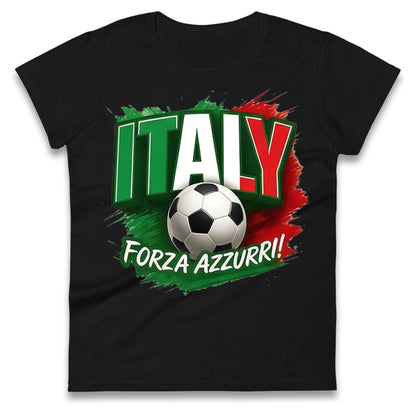 Italy Retro World Cup Ladies T Shirt 