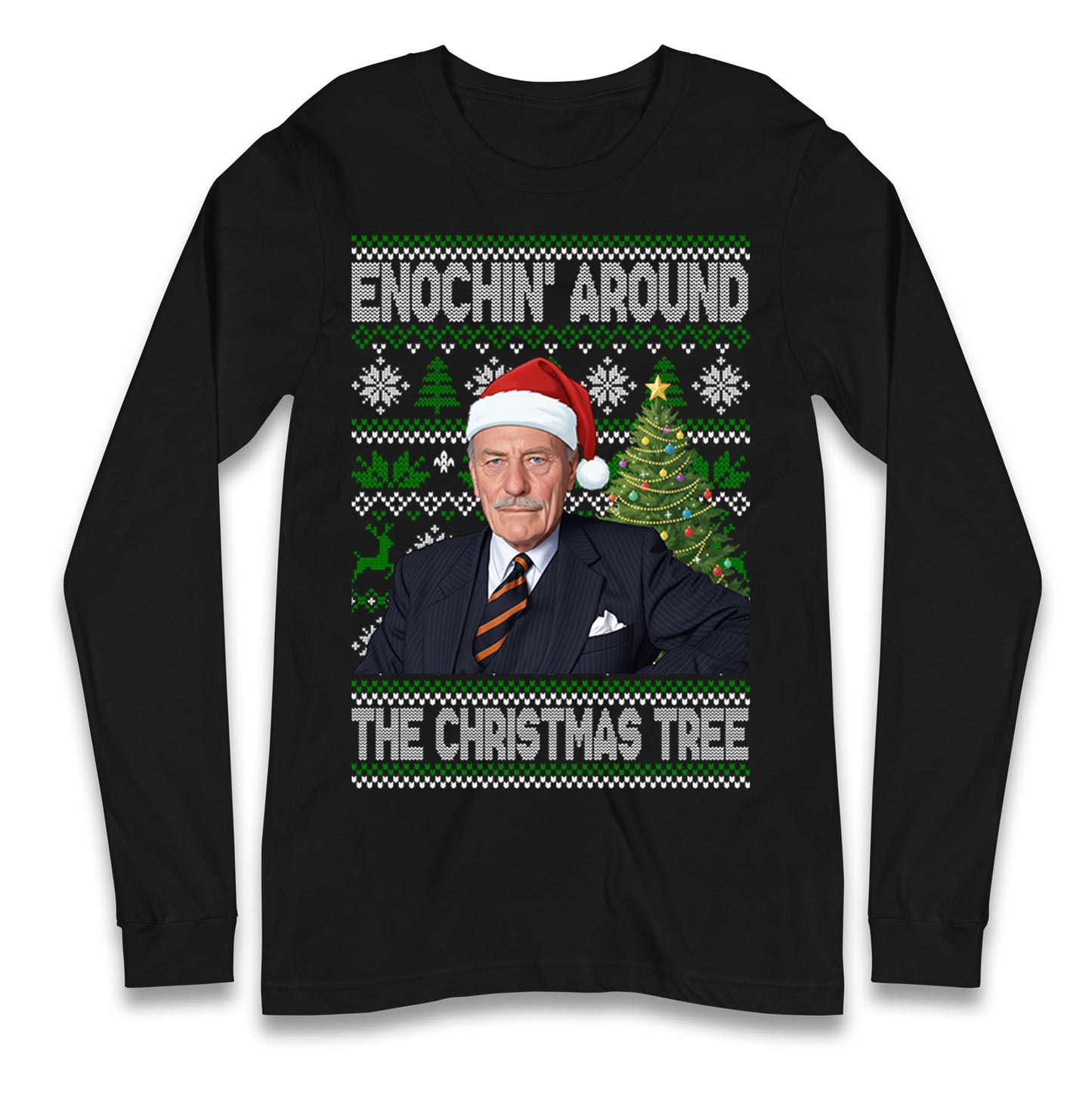Enoch Powell Enochin Around the Christmas Tree Christmas Long Sleeve Shirt
