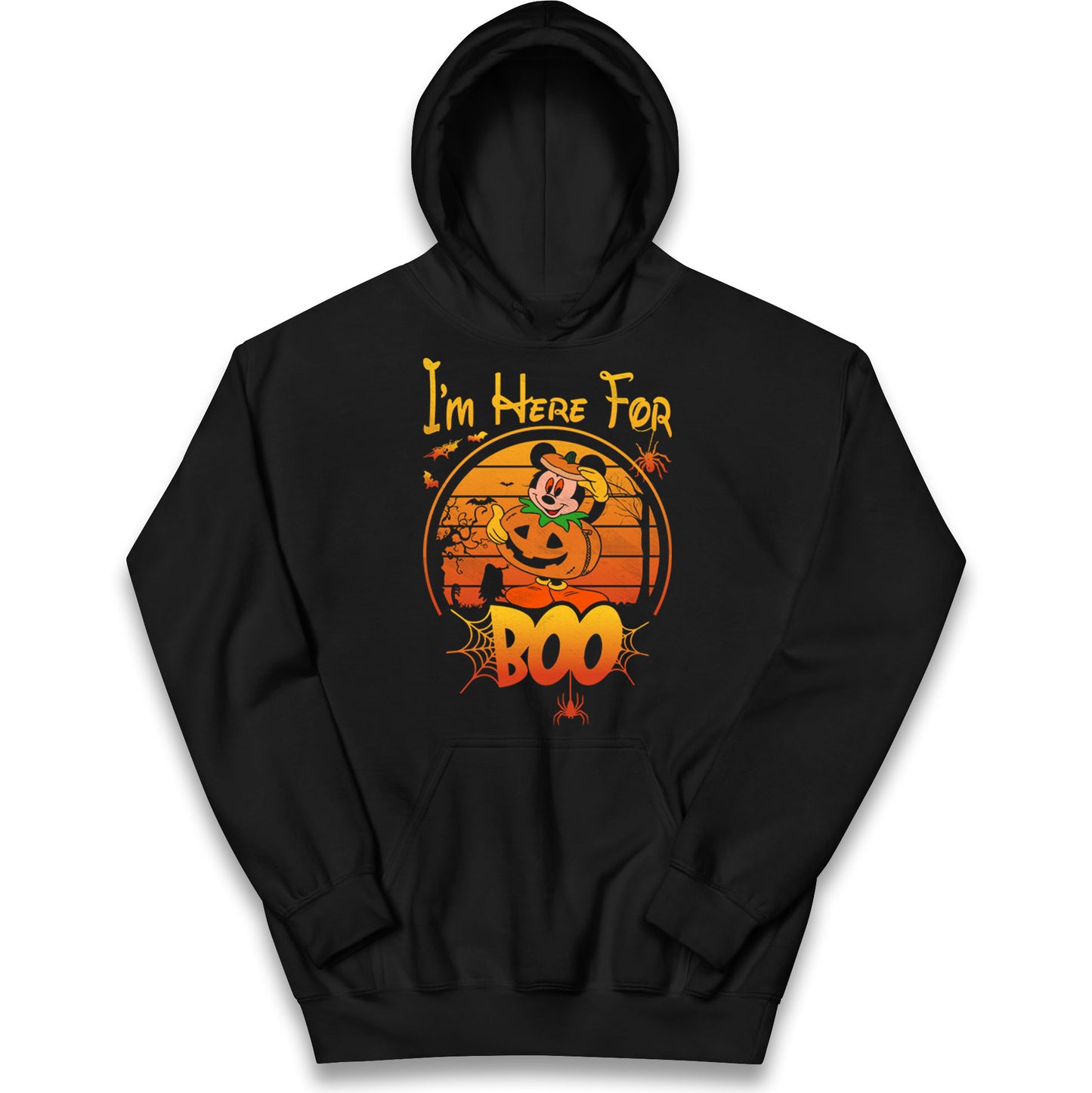 Mickey Mouse Im Here For Boo Halloween Hoodie
