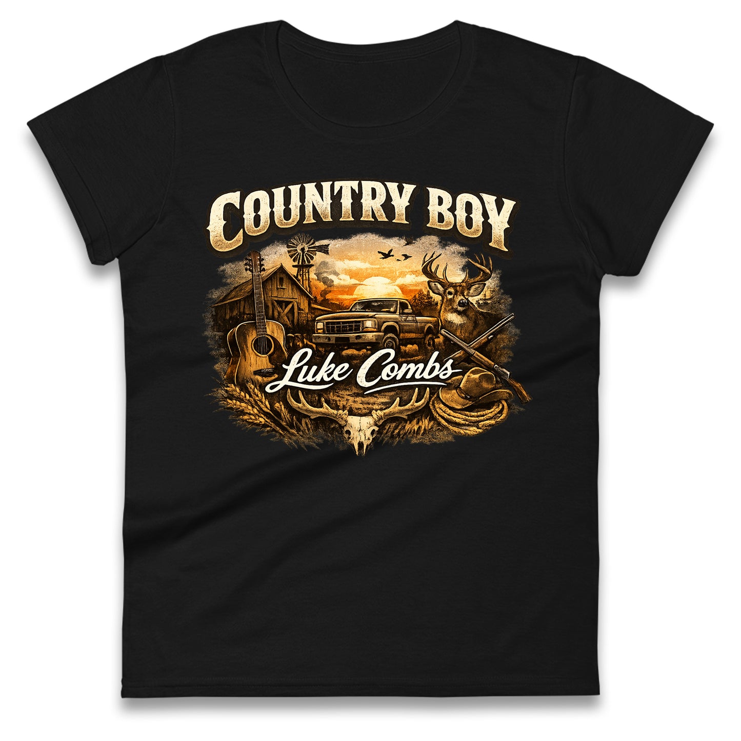 Luke Combs Country Music Ladies T Shirt