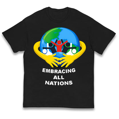 Embracing All Nations Kids T Shirt