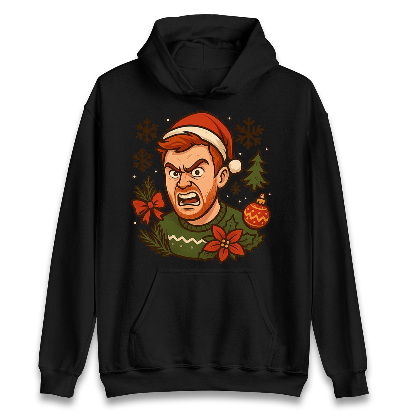 Angry Ginge Christmas Hoodie 