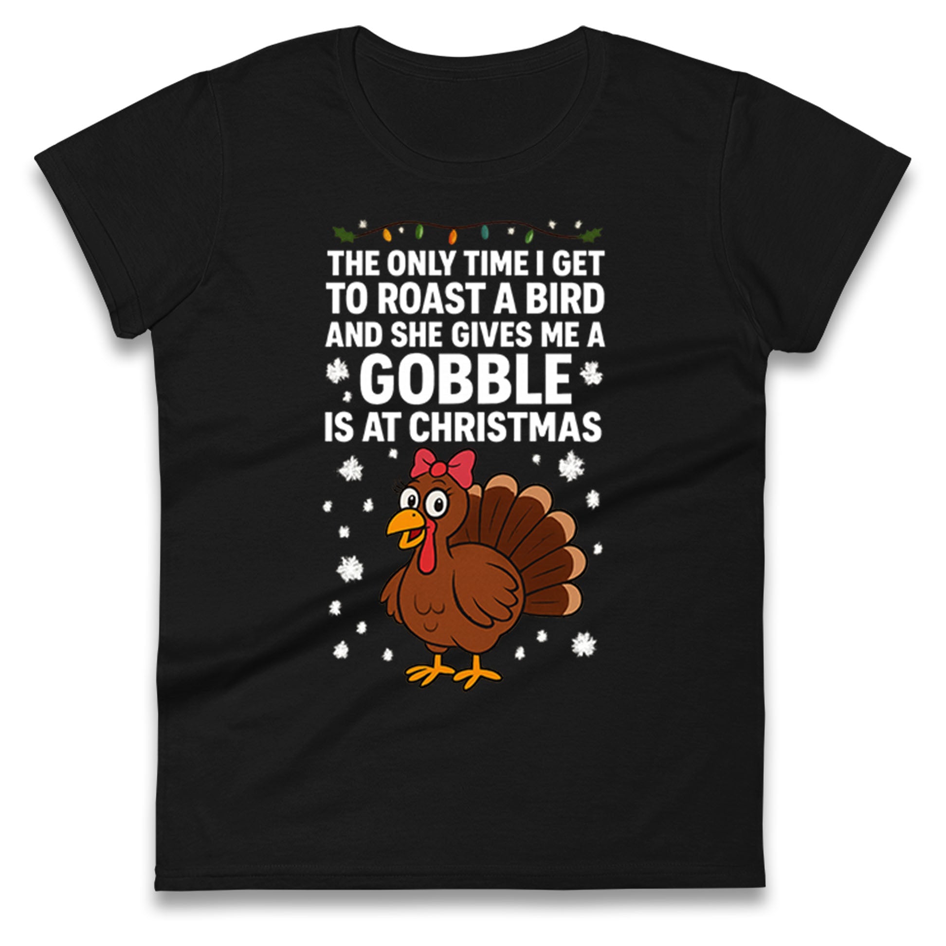 Rude Christmas Ladies T Shirt