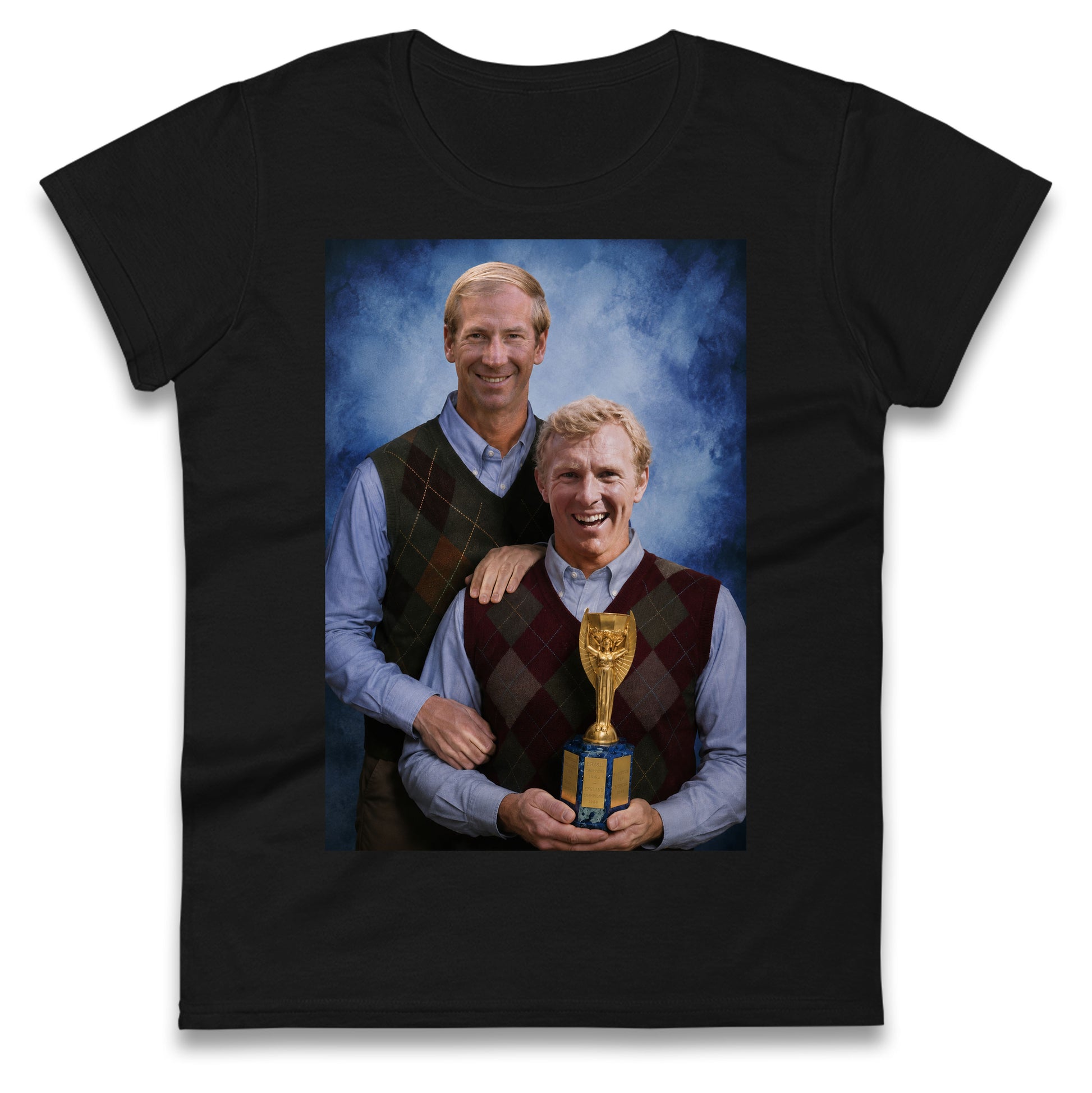 Bobby Moore Bobby Charlton Step Brothers Style England 1966 Ladies T Shirt